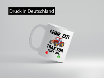 Traktor ruft an | Bauernhof Herren Bauer Spruch Geschenkidee Humor Tasse