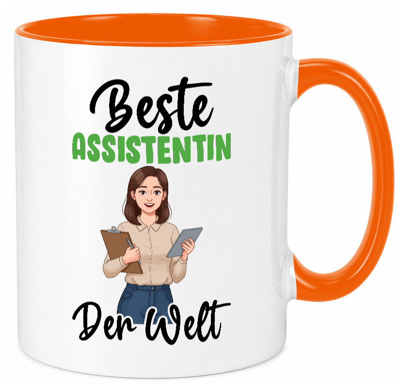 Beste Assistentin | Assistenz Hilfskraft v2 Geschenkidee Humor Tasse