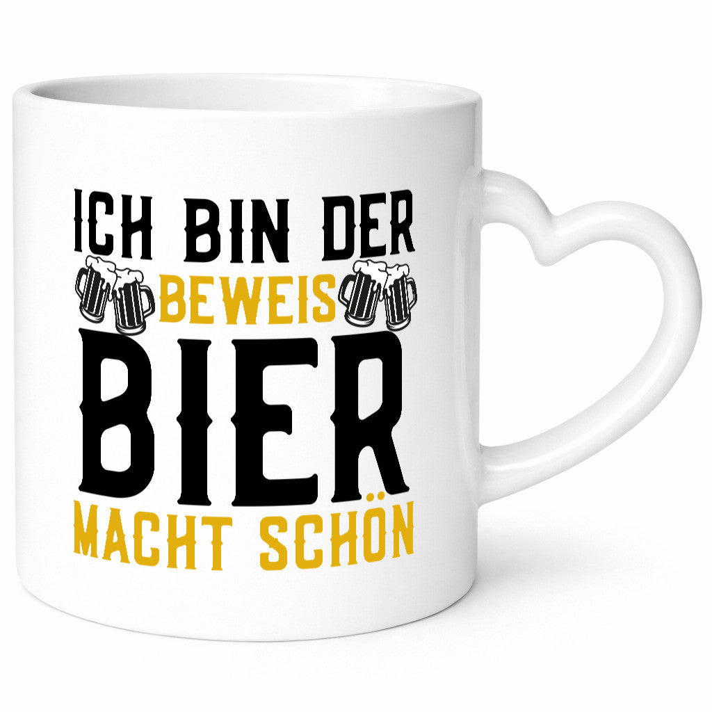 Beweis Bier macht schön | Biertrinker Party Pils Geschenk Humor Geschenkidee
