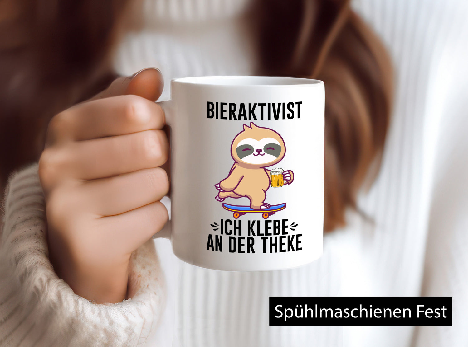 Bieraktivist | Ich Klebe an der Theke Sauf Spruch lustiger Geschenk Humor