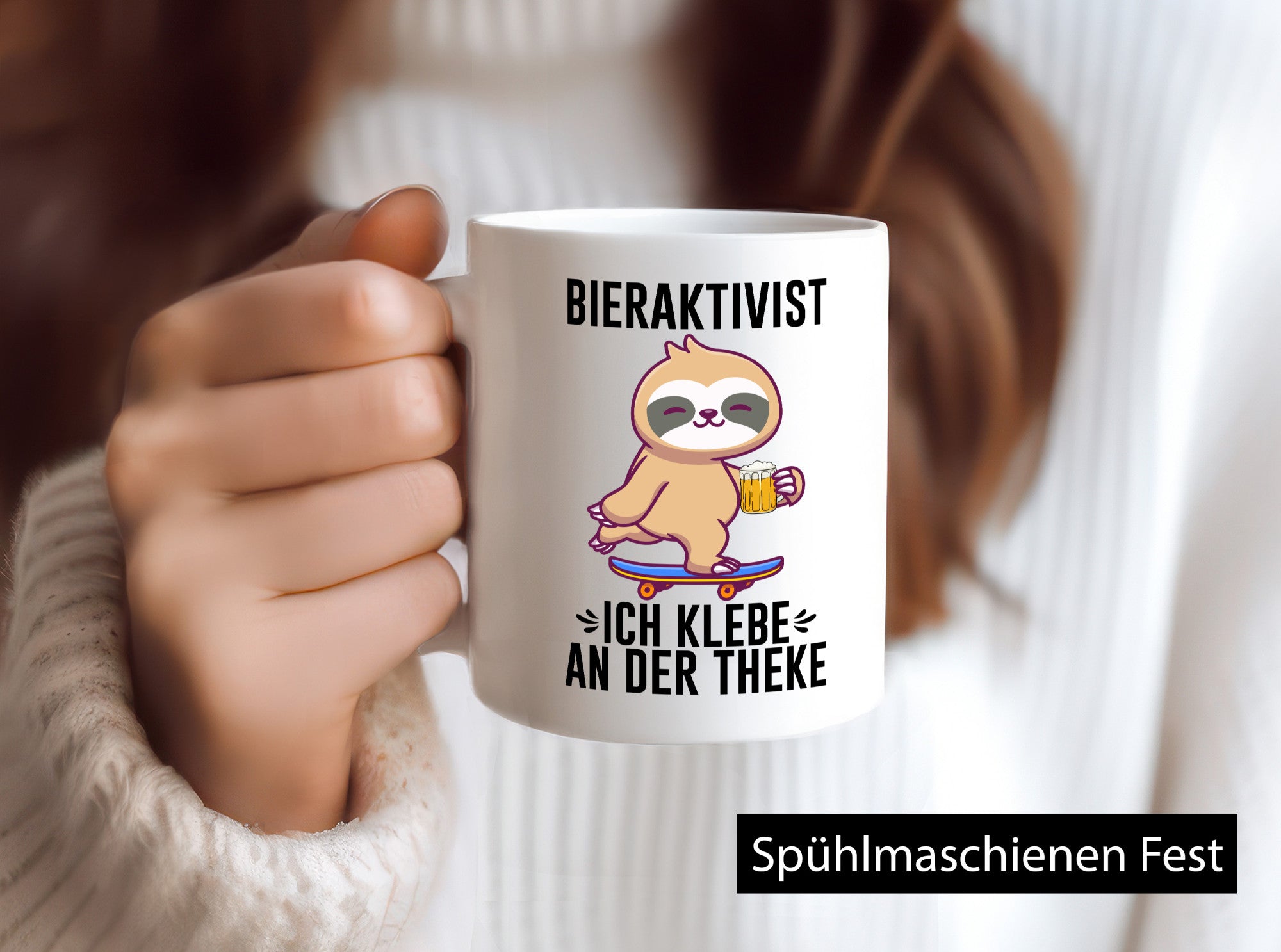 Bieraktivist | Ich Klebe an der Theke Sauf Spruch lustiger Geschenk Humor