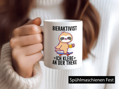 Bieraktivist | Ich Klebe an der Theke Sauf Spruch lustiger Geschenk Humor