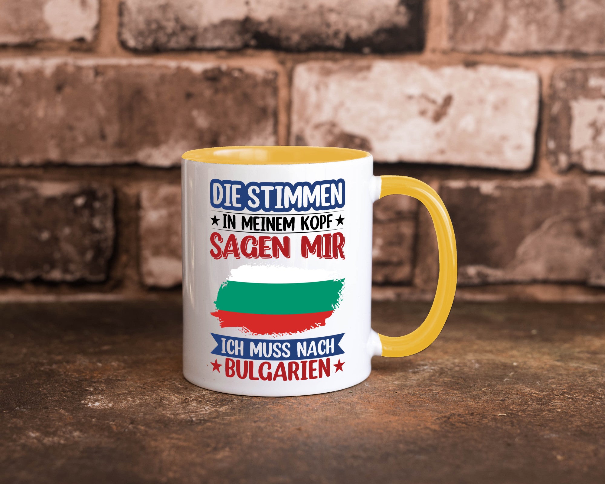 Bulgarien | Urlaub Stimmen in meinem Kopf Traumland Humor Geschenkidee Tasse