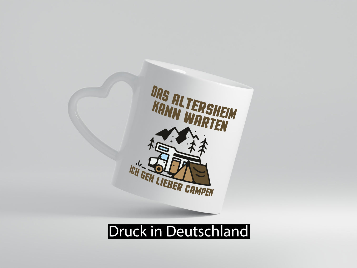 Altersheim kann warten, gehe campen | Wohnmobil Geschenkidee Humor Tasse