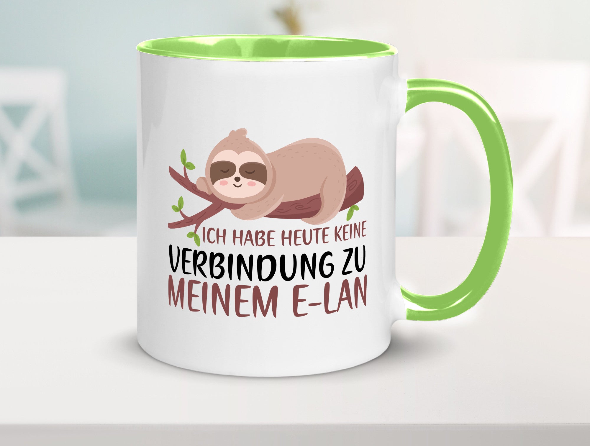 Verbindung zum Elan | WLAN Faultier Faulpelz Laufband Humor Tierliebhaber
