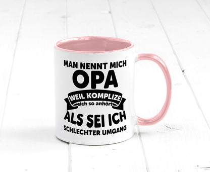 Nenn mich Opa, Komplize schlechter Umgang | Opa Witz Geschenk Familie