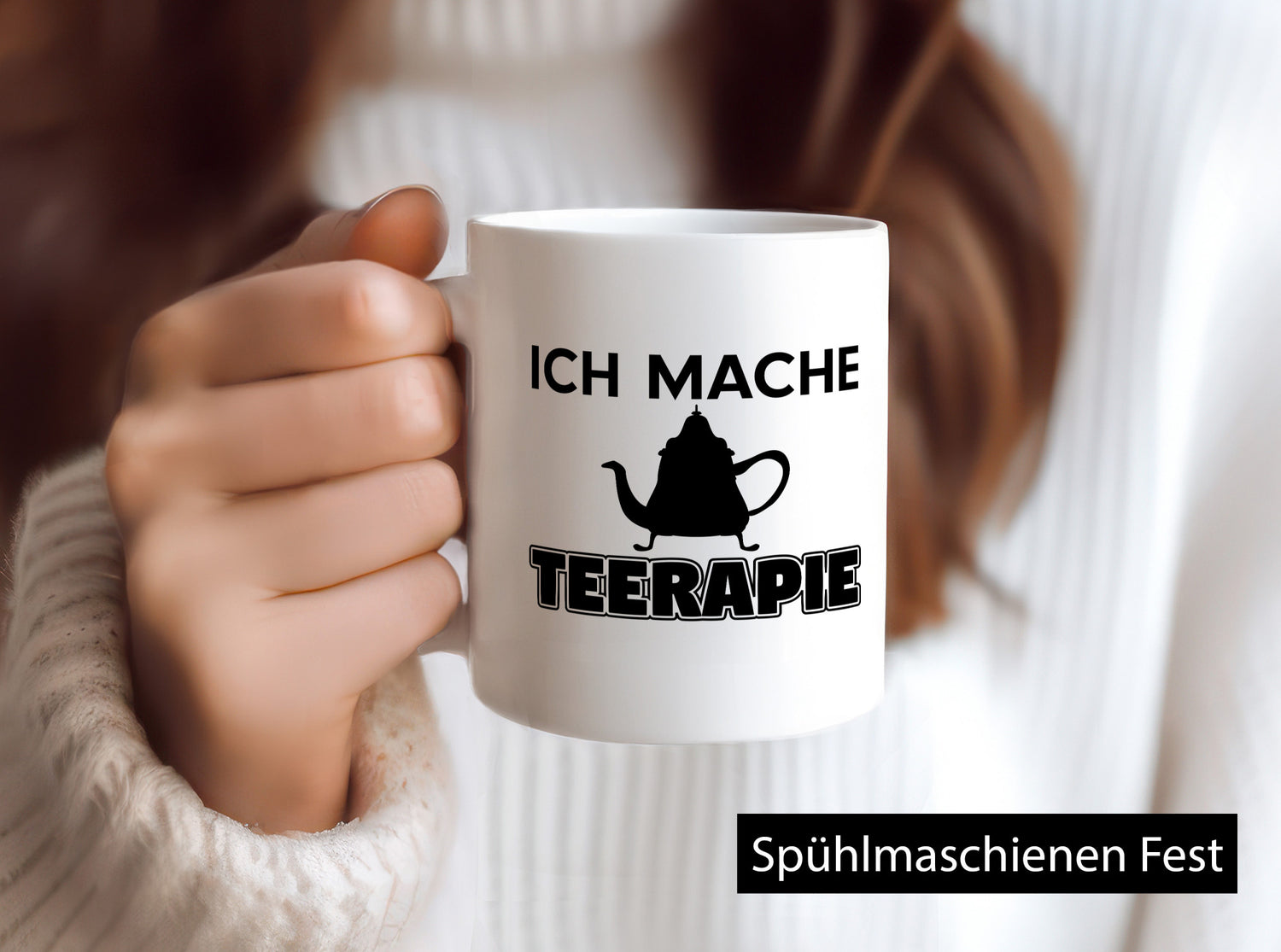 Ich mache Teerapie | Spruch Tasse Teetrinker Humor lustiger Geschenk