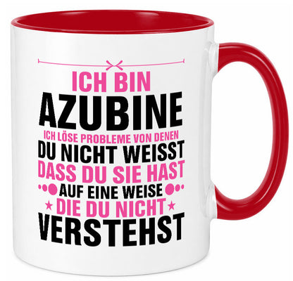 Löse Probleme: Azubine | Ausbildung Lehre Lehrling Geschenk Humor Geschenkidee Tasse