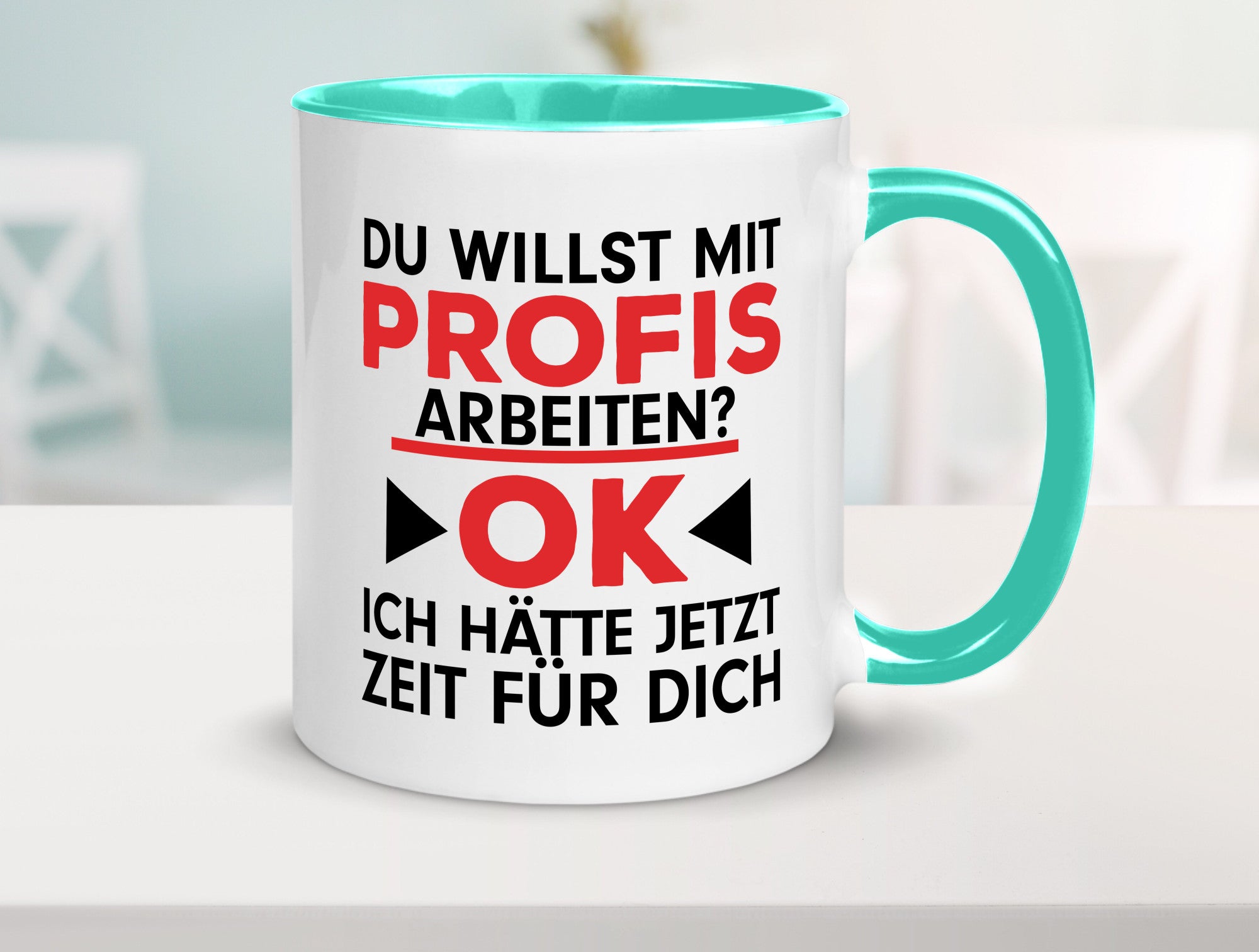Profi Arbeiter | Arbeit Tasse mit Profis Beruf Geschenk Kollegen Büro lustiger