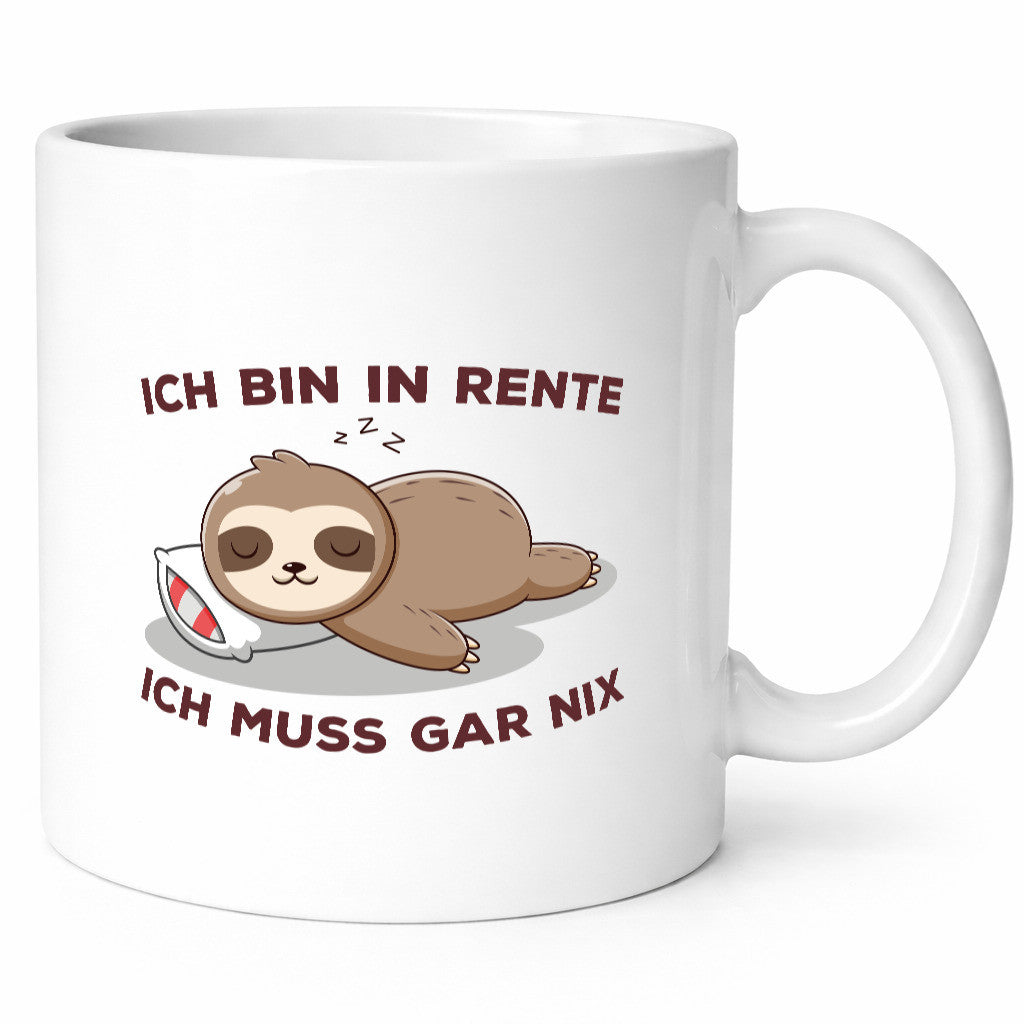 Ich bin in Rente | Rentner Tasse Faullenzen lustig Ruhestand Jubiläum Geschenk