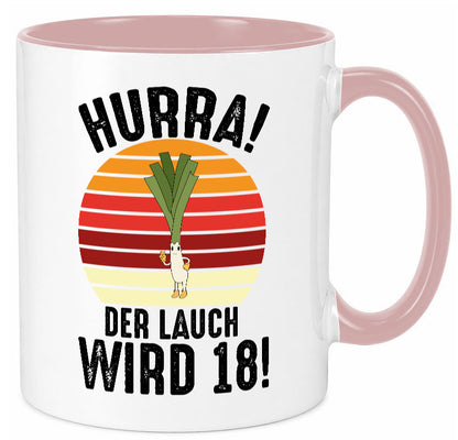 Hurra der lauch wird 18 | 18. Geburtstag Ehrentag lustiger Spruch Geschenk