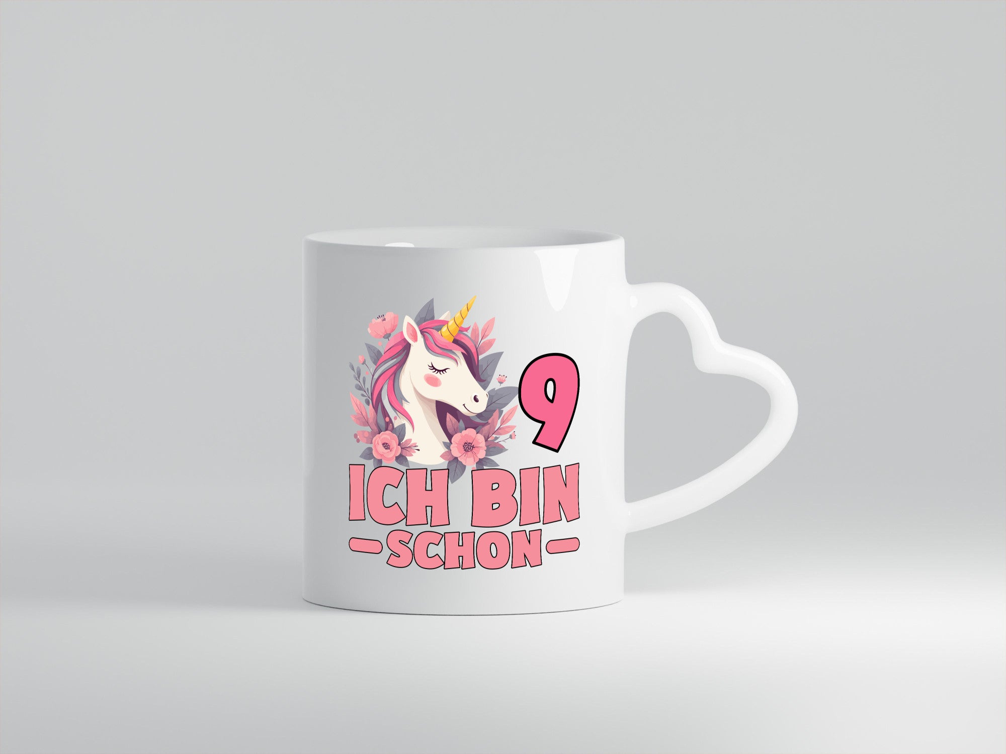 9. Geburtstag | 9 Jahre Einhorn bin schon Mädchen Geschenk Geschenkidee