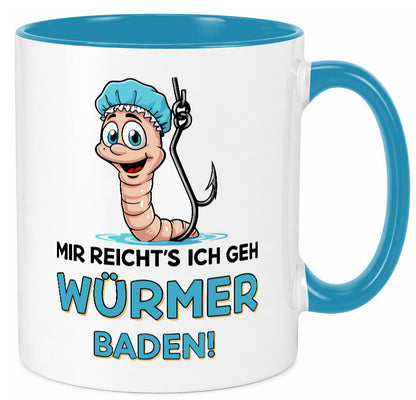 Mir reichts ich geh Würmer Baden | Angler Angeln Geschenk Humor Geschenkidee