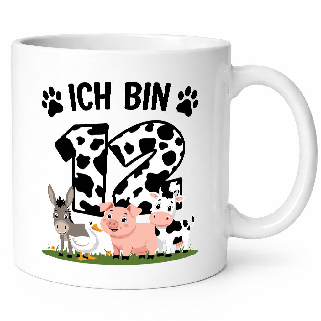 12 Geburtstag | Jahre Farmer Kind Humor Geschenkidee Tasse