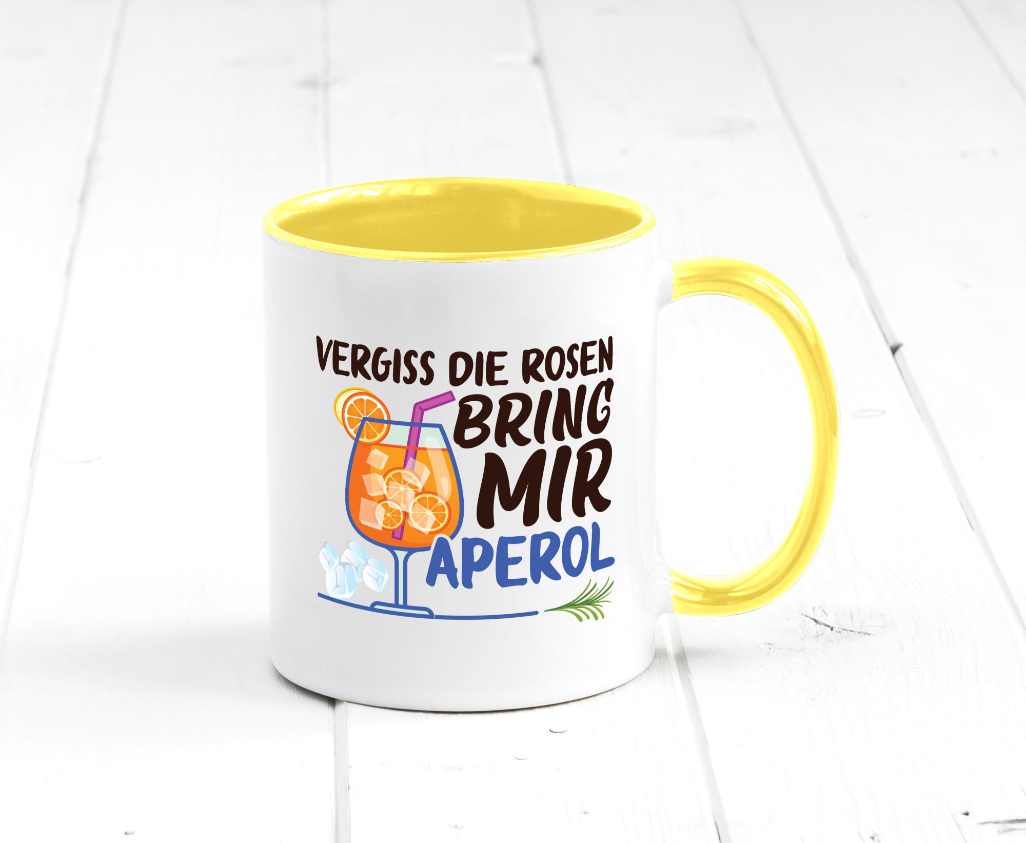 Bring mir Aperol | Rosen Paar Party Geschenkidee Humor Tasse