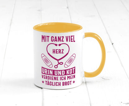 Herz, Urin, Kot, damit verdien ich mein Brot | Stethoskop Geschenk Humor