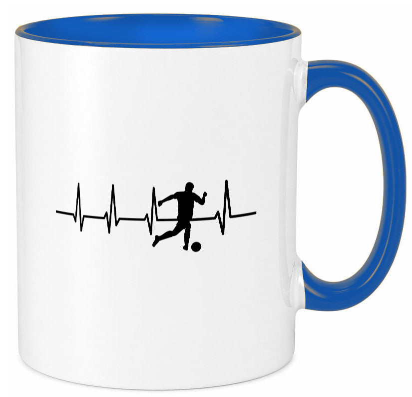 Fußball Herzschlag | Motiv Fussballer Ballsport Team Geschenk Humor Tasse