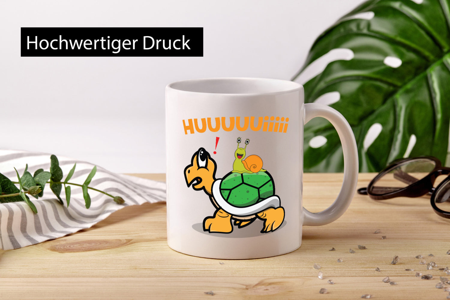 Huiiii | Schildgröte Langsames gehen lustig Humor Geschenkidee Geschenk Tasse