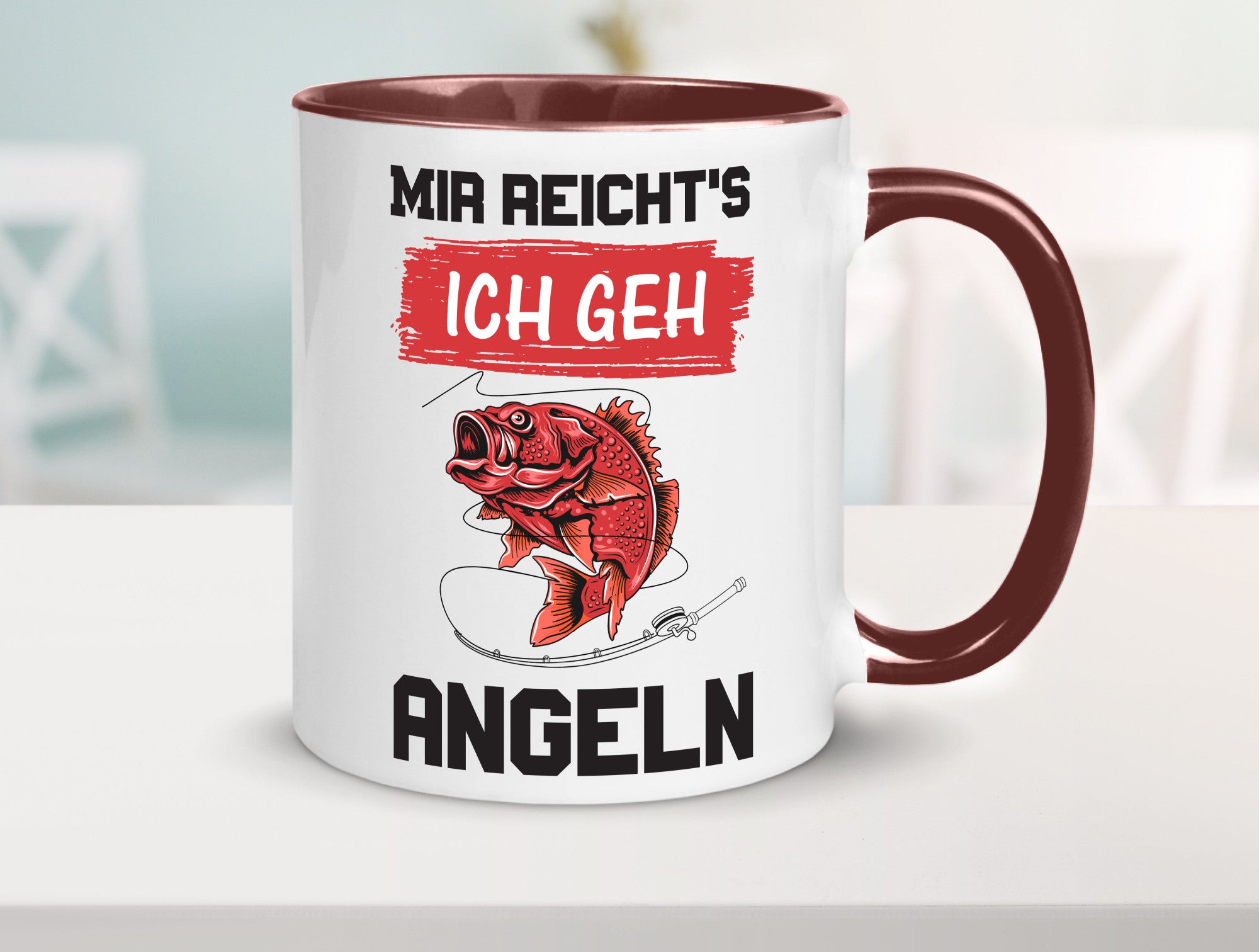 Ich geh angeln | Angler Tasse Fisch Fischer Humor lustig Geschenkidee Geschenk