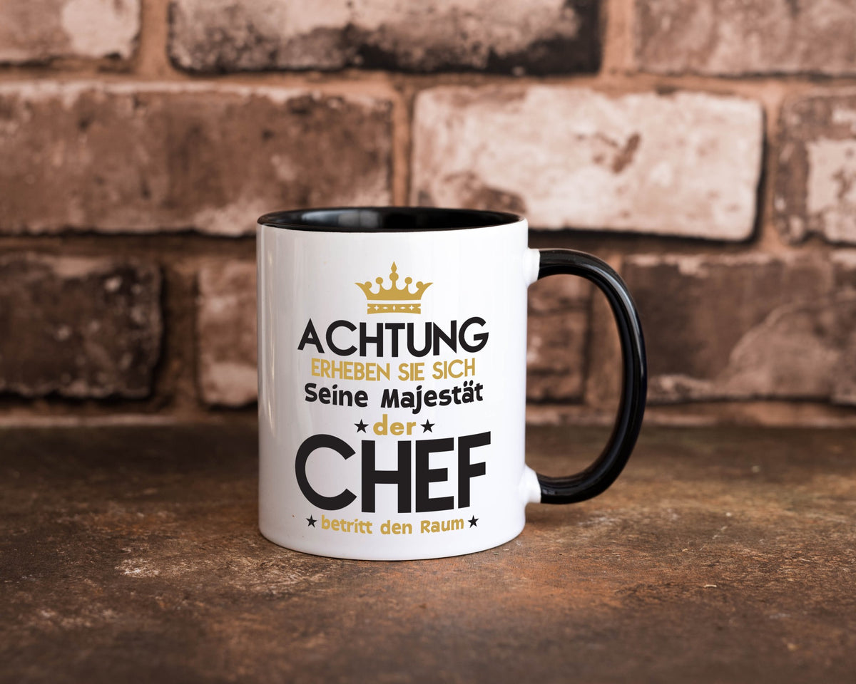 Seine Majestät Chef | Führungskraft Vorgesetzter Geschenk Arbeit Kollegen Büro Tasse