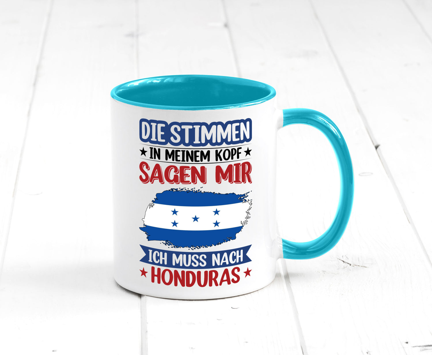 Honduras | Urlaub Stimmen in meinem Kopf Traumland Geschenkidee Humor Tasse