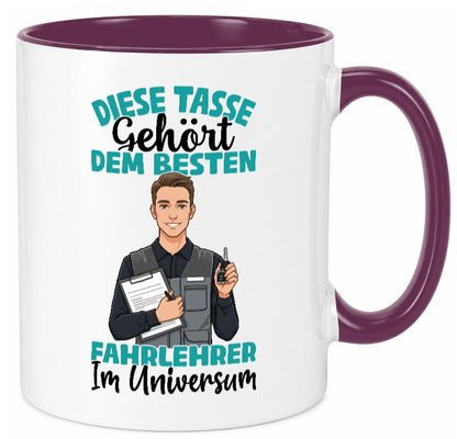Im Universum: Fahrlehrer | Fahrschule lustig Humor Geschenkidee Geschenk Tasse