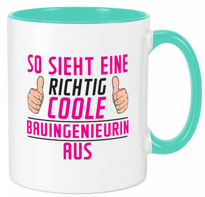 Richtig Coole Bauingenieurin | Ingenieurin lustig Humor Geschenkidee Geschenk