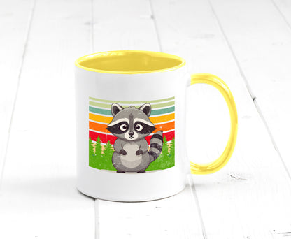 Waschbär | Vintage v2 lustiger Spruch Geschenk Humor Geschenkidee Tasse