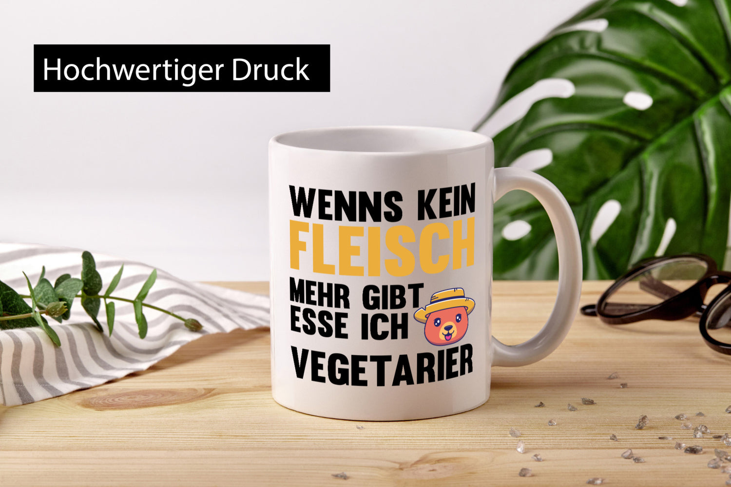 Wenns kein Fleisch mehr gibt | Vegetarier essen Geschenk Humor Geschenkidee