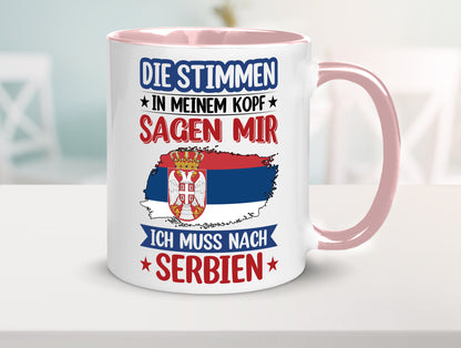 Serbien | Urlaub Stimmen in meinem Kopf Traumland v2 Geschenk Humor