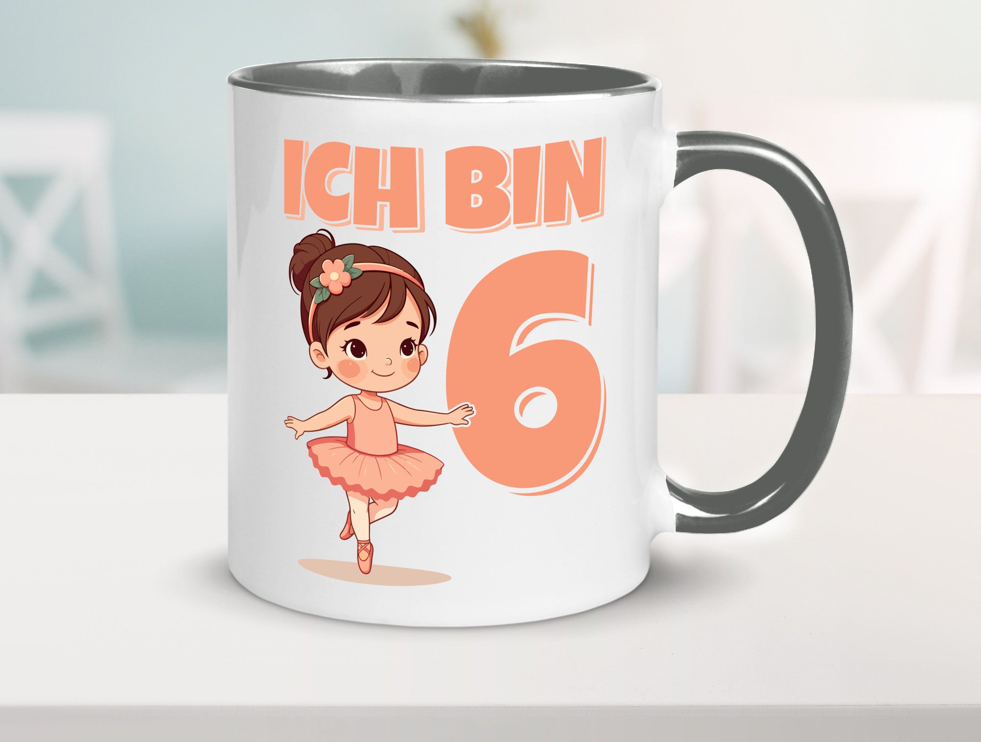 6 Geburtstag | Jahre Ballerina Mädchen Ballet lustig Geschenkidee Geschenk Tasse