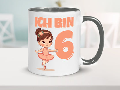 6 Geburtstag | Jahre Ballerina Mädchen Ballet lustig Geschenkidee Geschenk Tasse