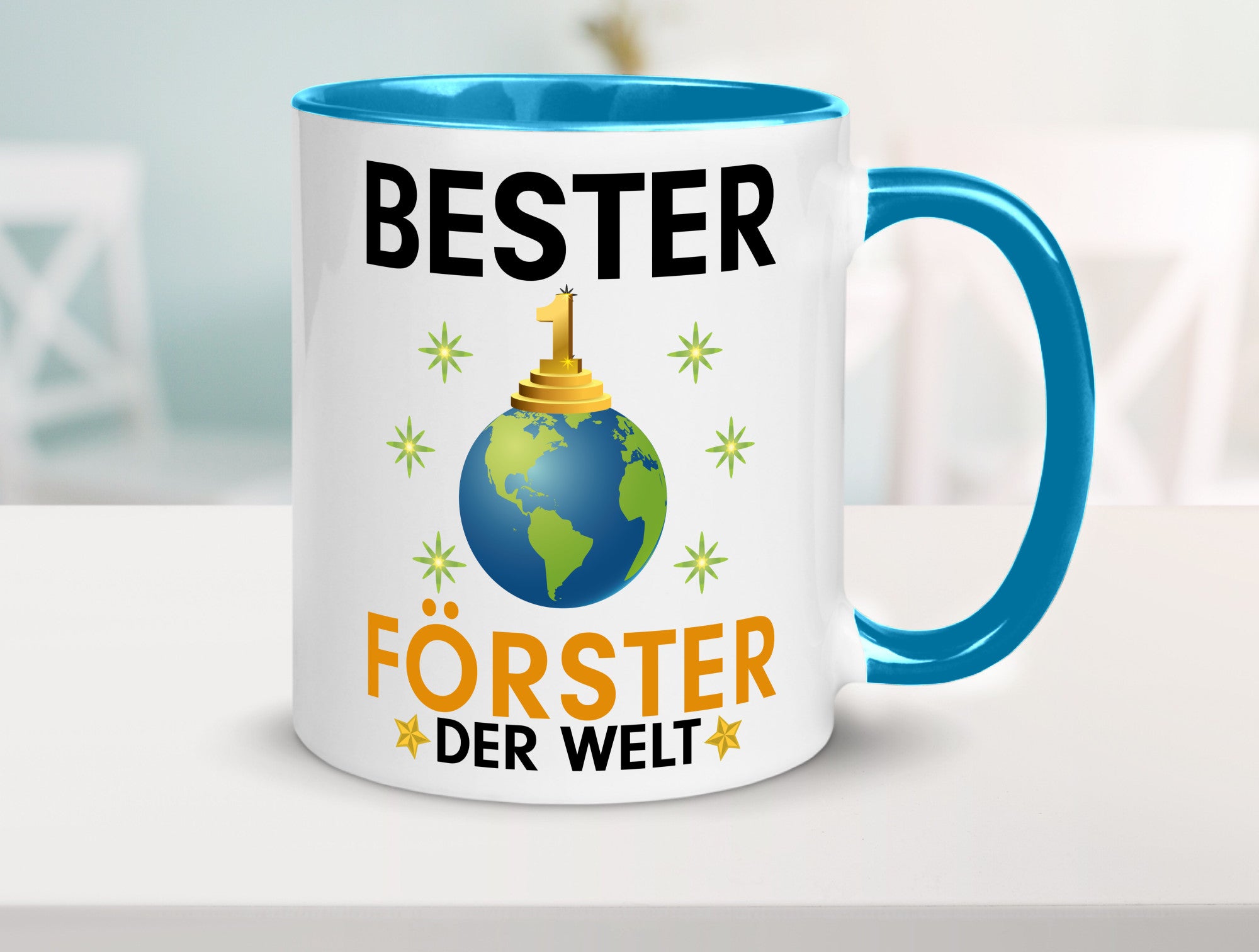 Welt Bester Förster | Forst Arbeit Geschenk Kollegen Büro lustiger Spruch Tasse