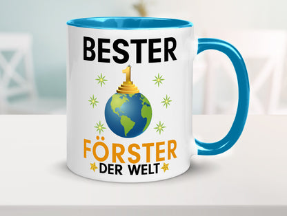 Welt Bester Förster | Forst Arbeit Geschenk Kollegen Büro lustiger Spruch Tasse