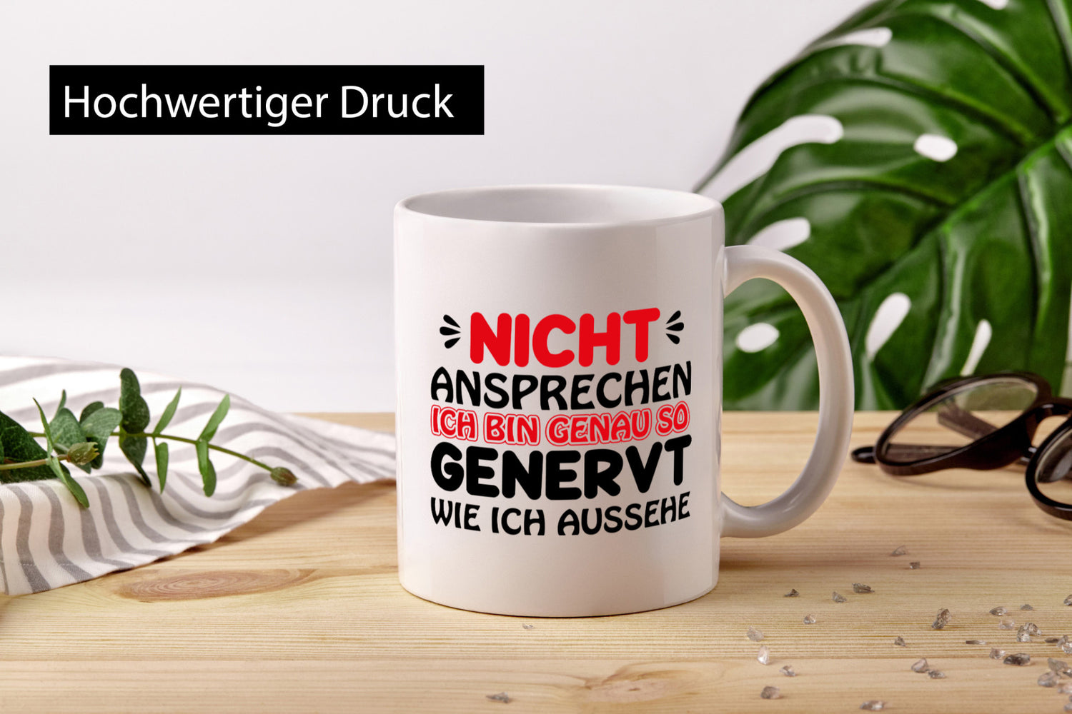 Ich bin genervt lustiger Spruch Geschenk Humor Geschenkidee Tasse
