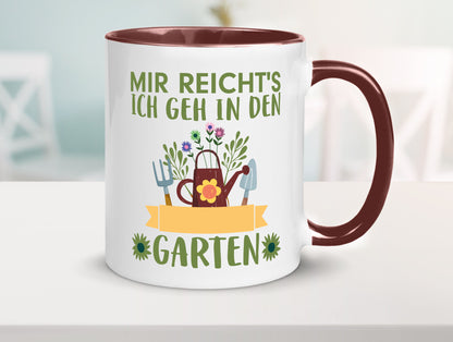 Ich geh in den Garten | Gärtner Tasse Gartenarbeit Humor Arbeit Kollegen Büro