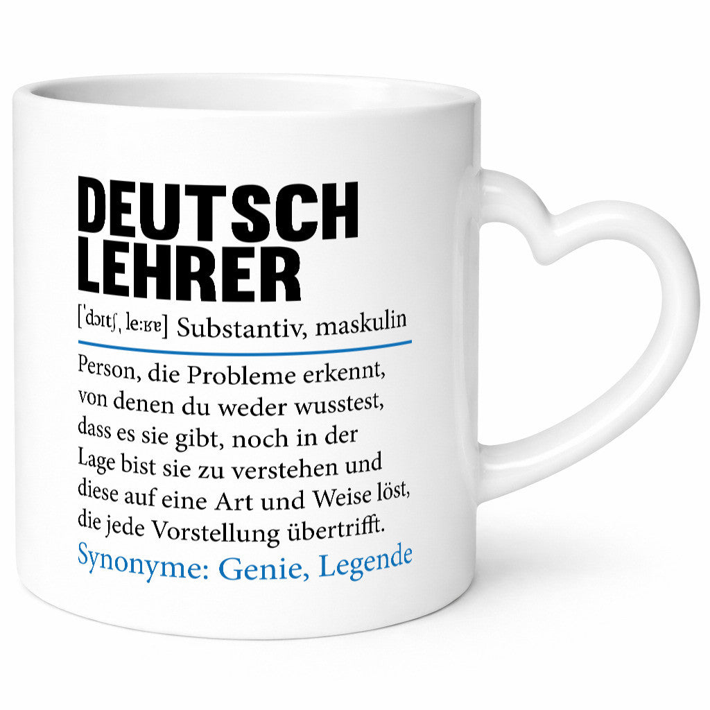 Deutschlehrer Spruch | Lehrer Schule Humor lustig Geschenkidee Geschenk Tasse