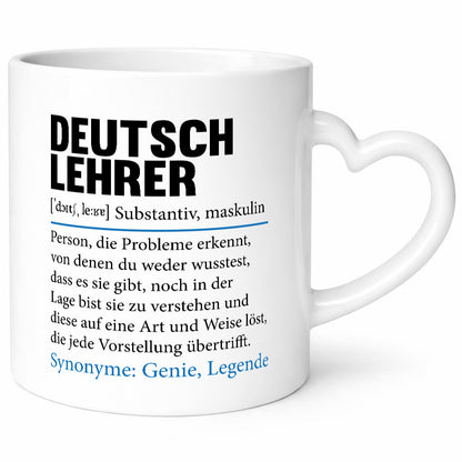 Deutschlehrer Spruch | Lehrer Schule Humor lustig Geschenkidee Geschenk Tasse