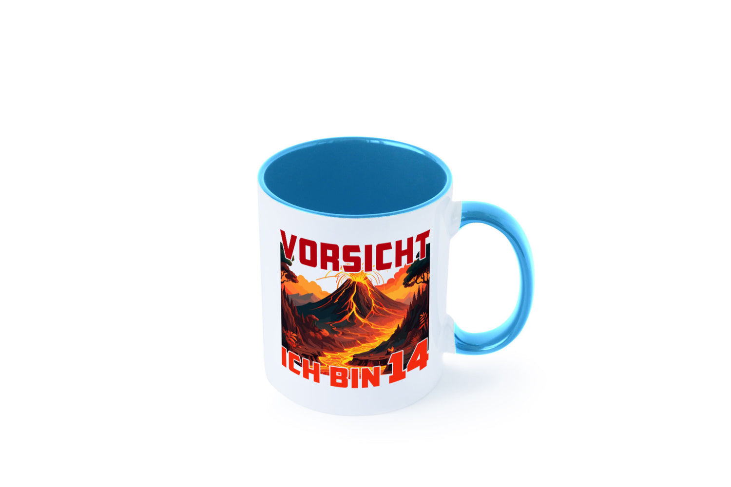 14. Geburtstag | 14 Jahre Vulkanausbruch Vulkan Geschenkidee Humor Tasse