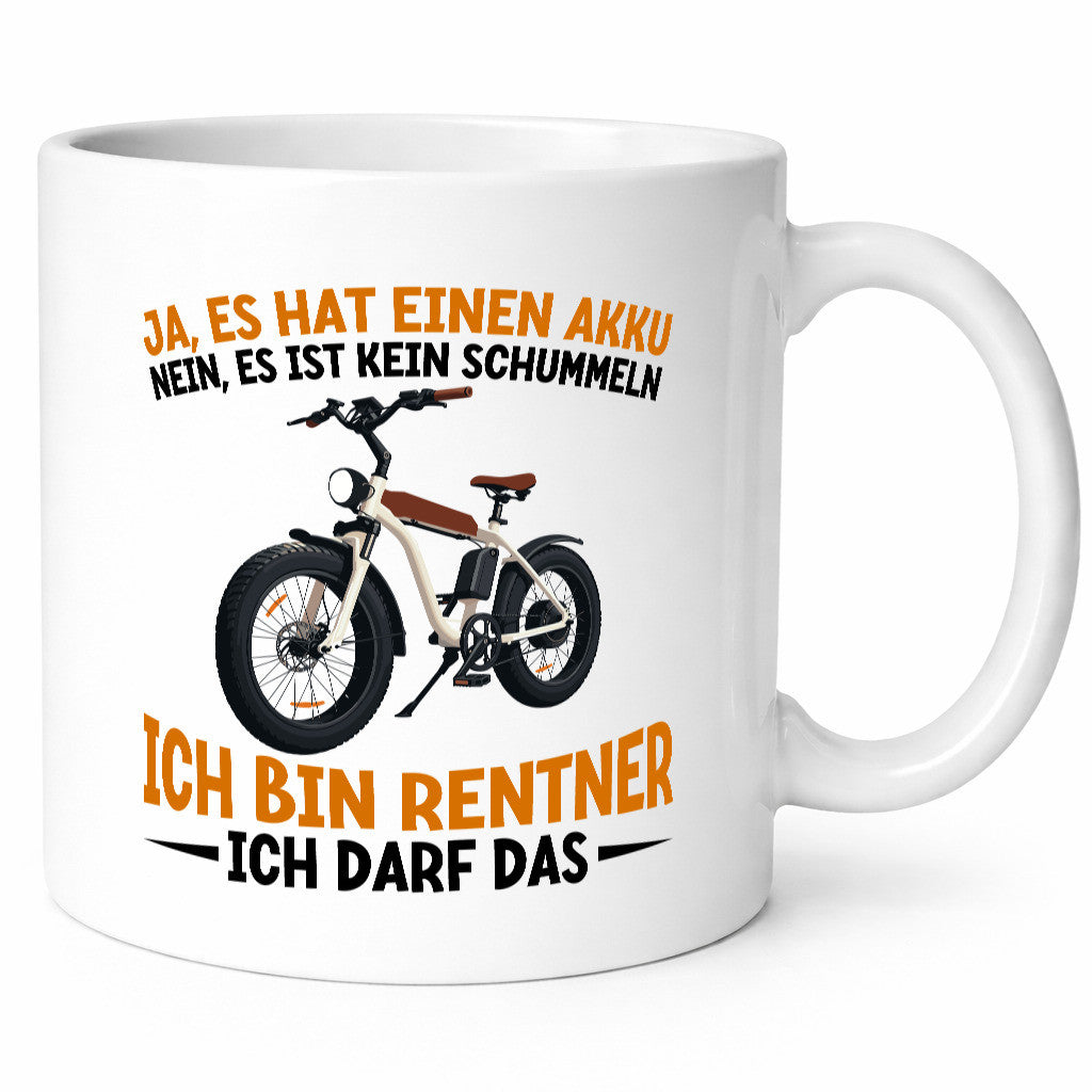 Rentner | E-Bike Elektrofahrrad für Geschenkidee Ruhestand Jubiläum Humor Tasse