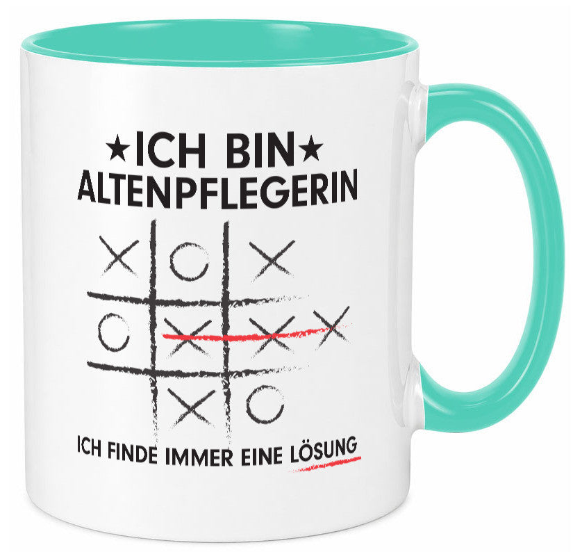 Lösung Finden: Altenpflegerin | Pflegepersonal lustiger Spruch Geschenk Humor