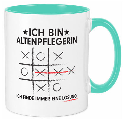 Lösung Finden: Altenpflegerin | Pflegepersonal lustiger Spruch Geschenk Humor