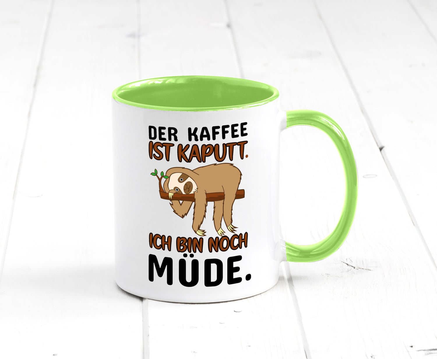 Der Kaffee ist kaputt v2 Geschenk Humor Geschenkidee lustiger Spruch Tasse