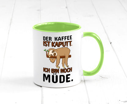 Der Kaffee ist kaputt v2 Geschenk Humor Geschenkidee lustiger Spruch Tasse