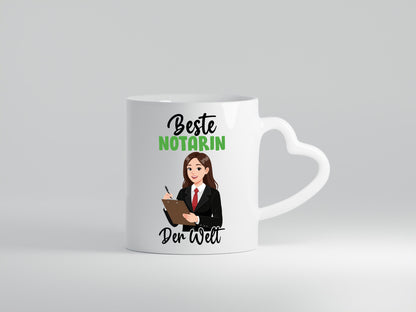 Beste Notarin | Juristin v2 lustig Humor Geschenkidee Geschenk Tasse