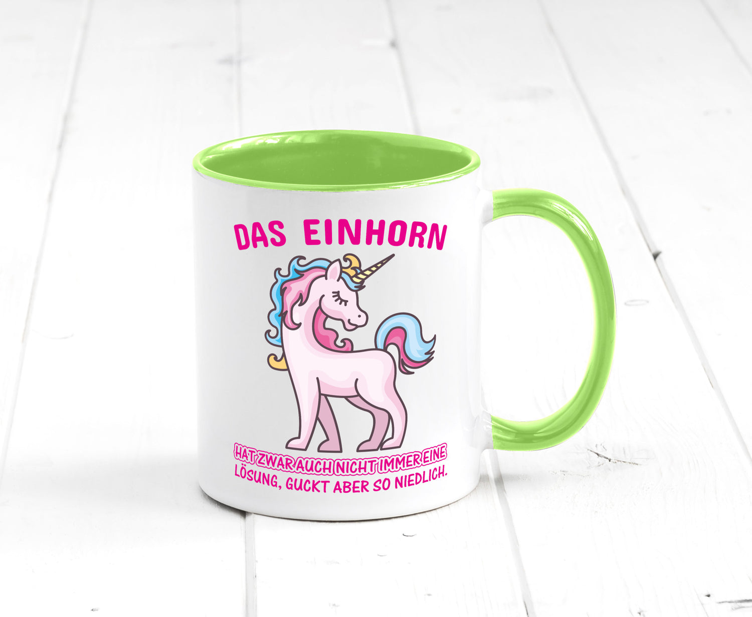 Niedliches Einhorn | lustige Tasse Frauen Mädchen lustiger Spruch Geschenk