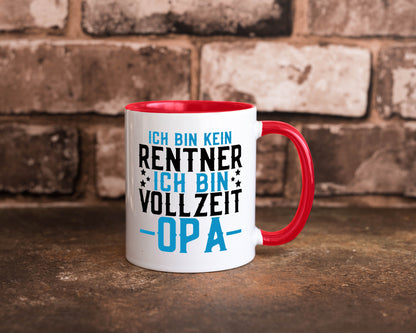 Rentner | Vollzeit Opa Pension Ruhestand Großvater lustiger Spruch Geschenk