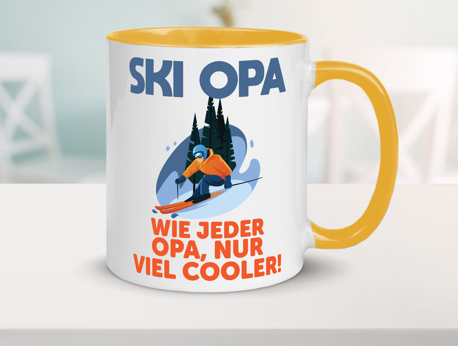 Ski Opa, normal, nur cooler | Skifahrer Bäume Schnee Geschenkidee Familie Humor