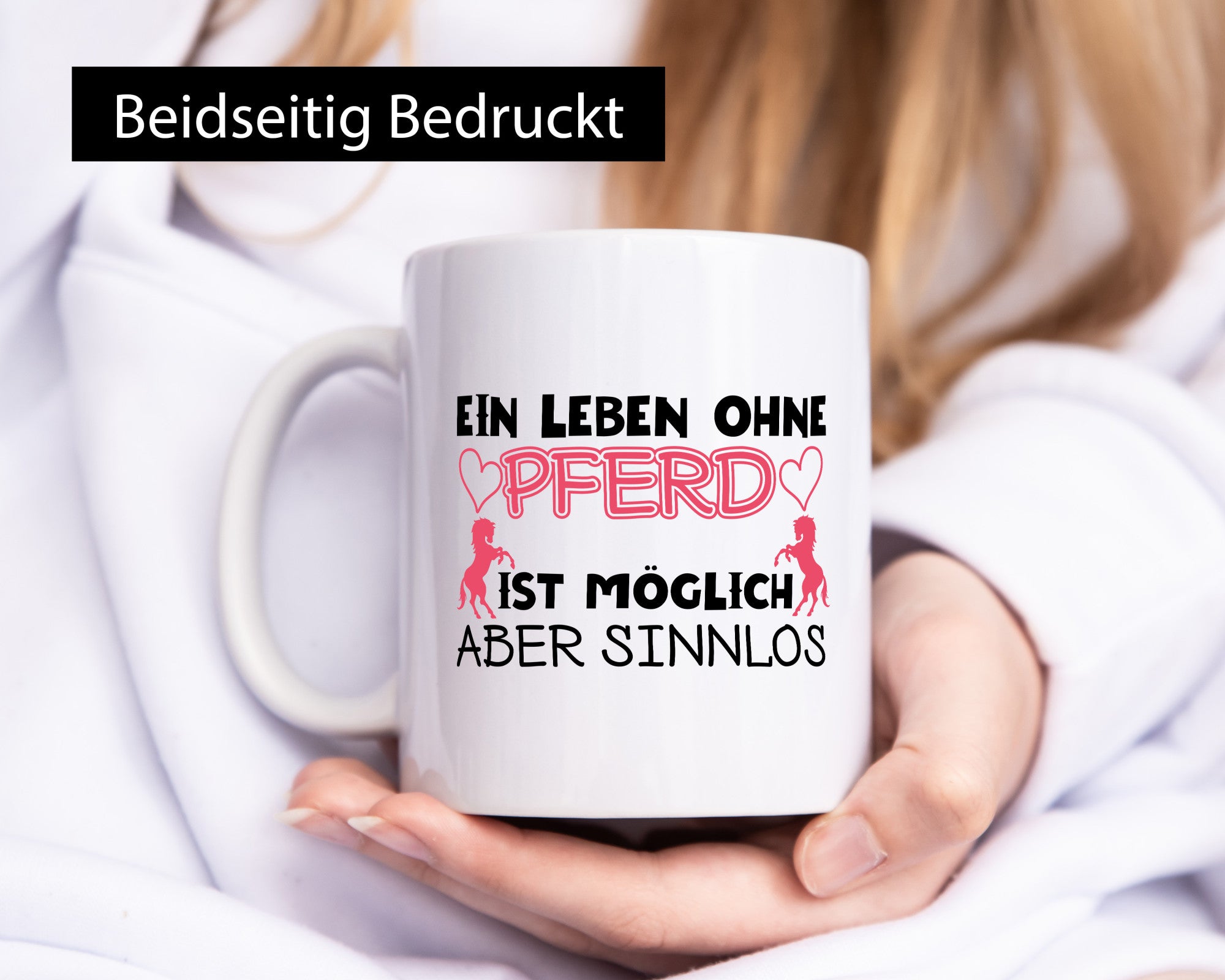 Leben ohne Pferd | Reiter Tasse Pferde Liebe Reiten lustiger Spruch Geschenk