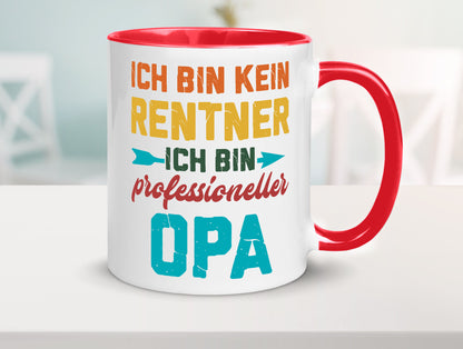 Ich bin Professioneller Opa | Rentner Großvater Geschenkidee Familie Humor Tasse